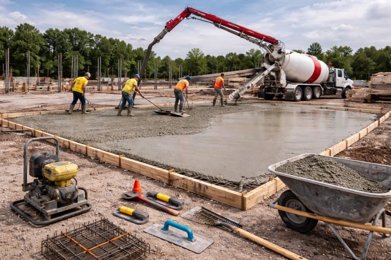 Commercial Slab Installation in Kalamazoo, MI