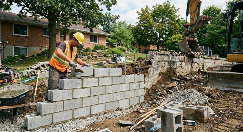 Block Wall Installation in Fairfield County, CT